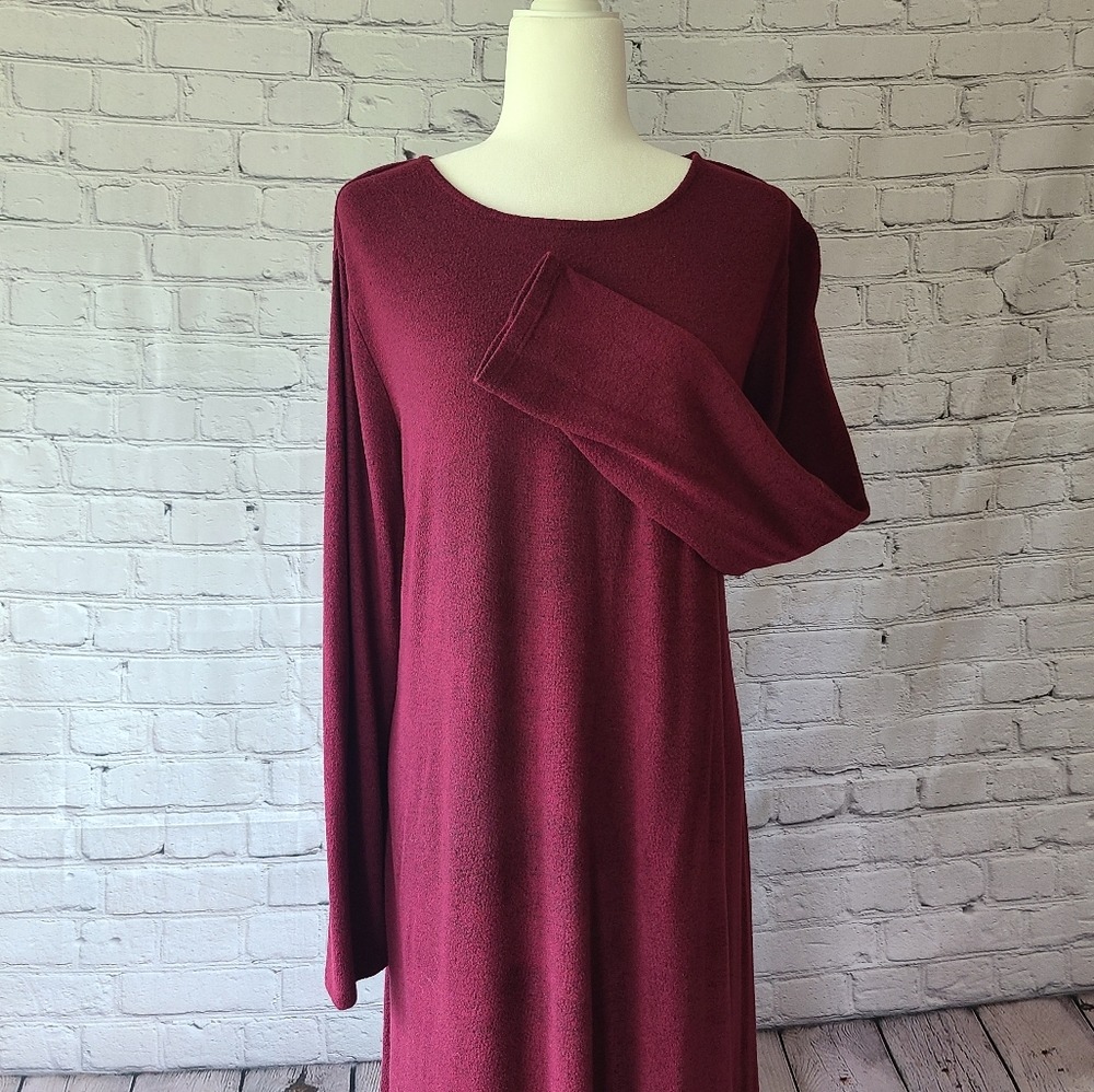 SOFT Stretch Dress, Maroon, Size XL, Old Navy